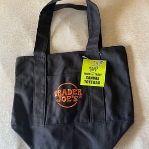 HALLOWEEN TRADER JOES MINI CANVAS TOTE BAG